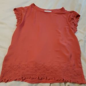 LOFT dusty rose blouse. Size large.